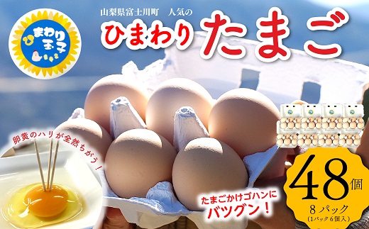 ひまわりたまご ４８個（６個入りパック×８パック）